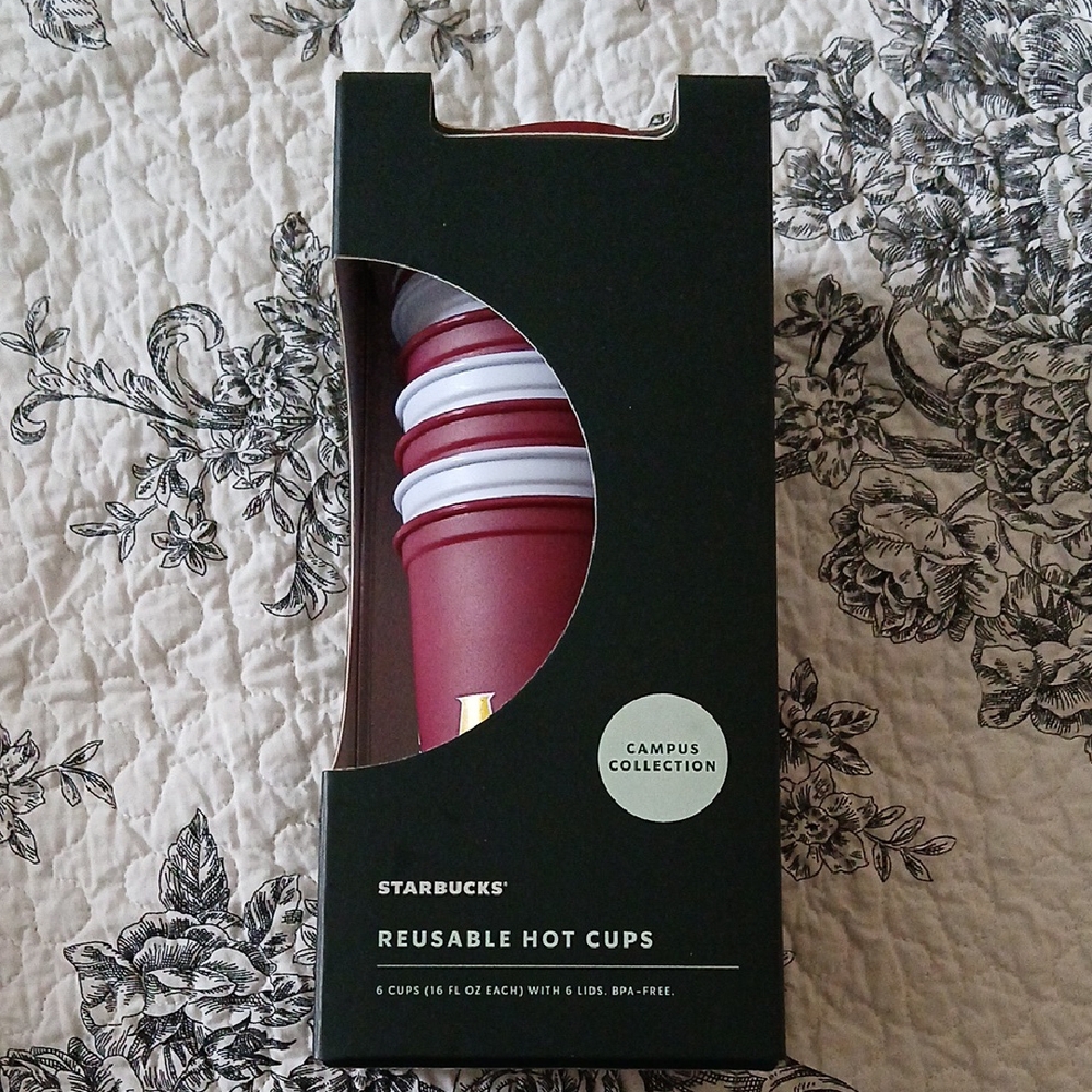Arizona State University Starbucks Reusable Hot Cups - Red and White